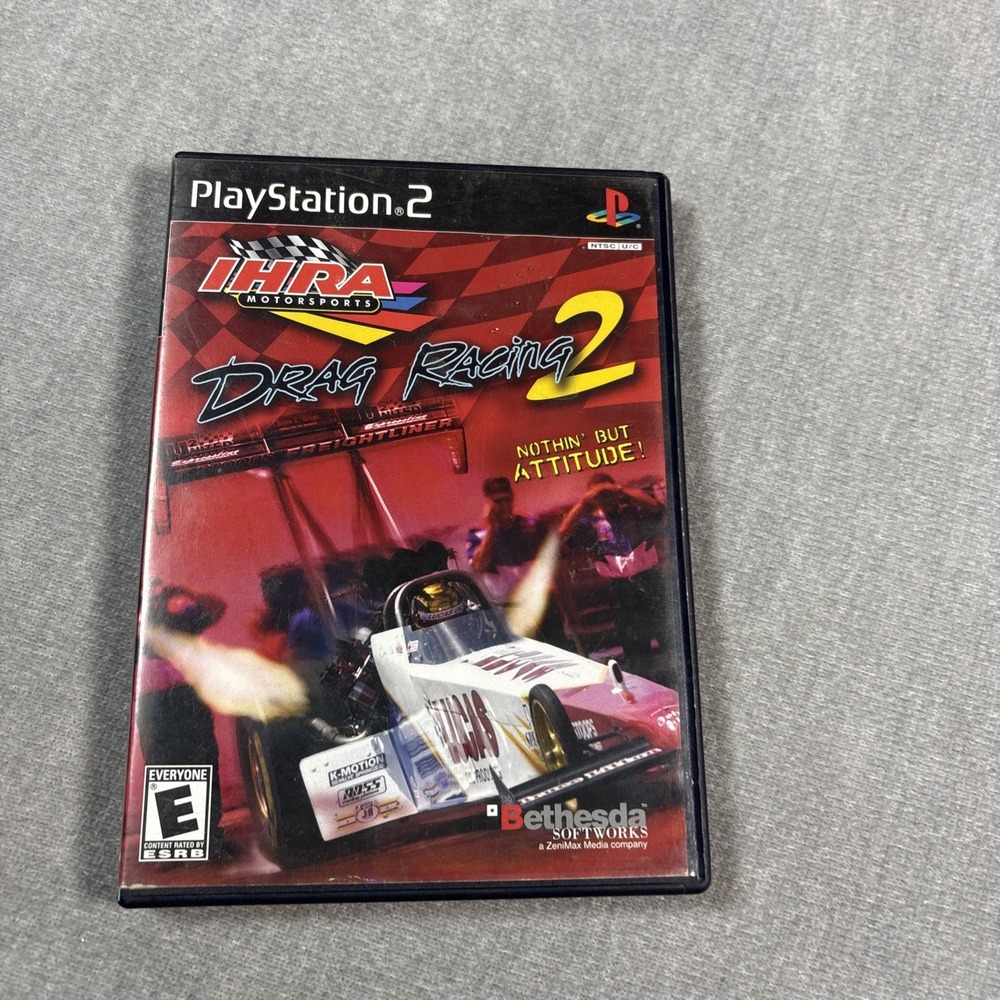 IHRA Motorsports Drag Racing 2 Sony PlayStation 2 PS2 Game Manual SLUS 20586